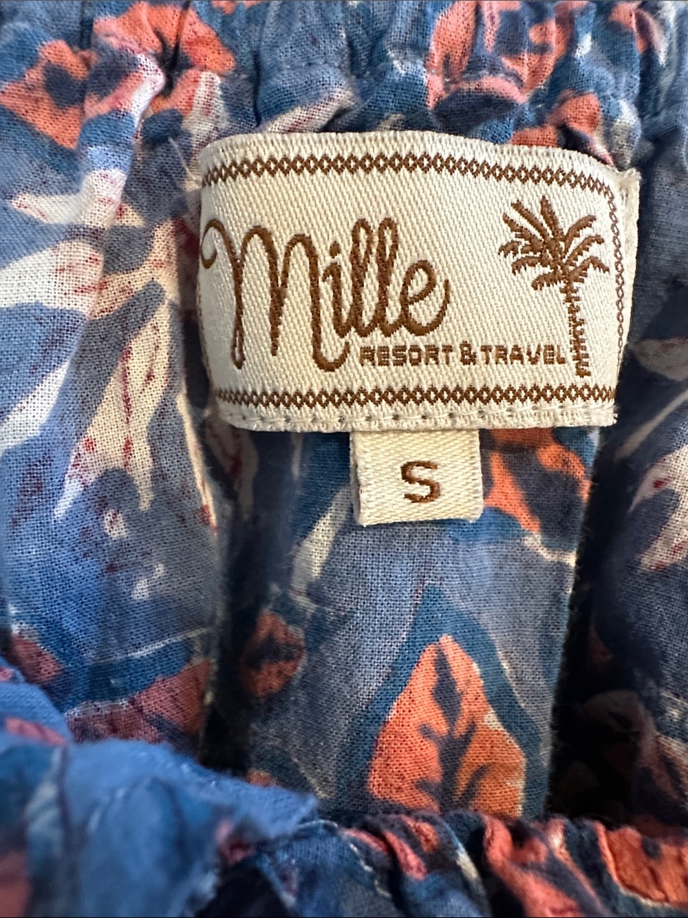 Blue Floral Off-Shoulder Ruffle Tunic - Picture 8 of 8